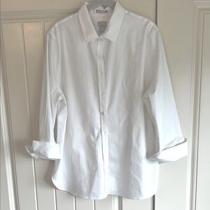 Chicos white no iron shirt